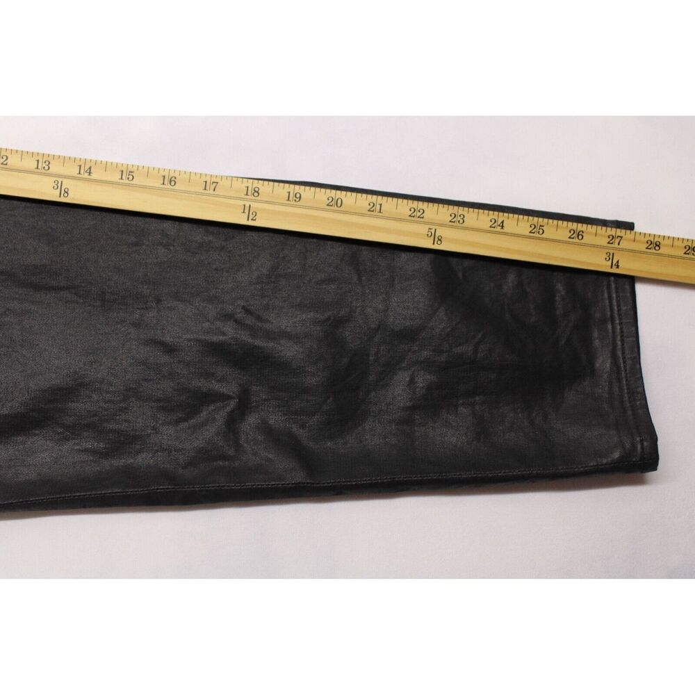 AG Adriano Goldschmied Caden Tailored Trouser Coated Faux Leather Black 30R - Picture 10 of 12